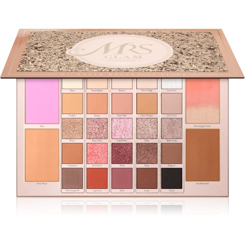 BPerfect Mrs Glam Showstopper II Palette multifunkčná paleta na tvár a oči 1 ks