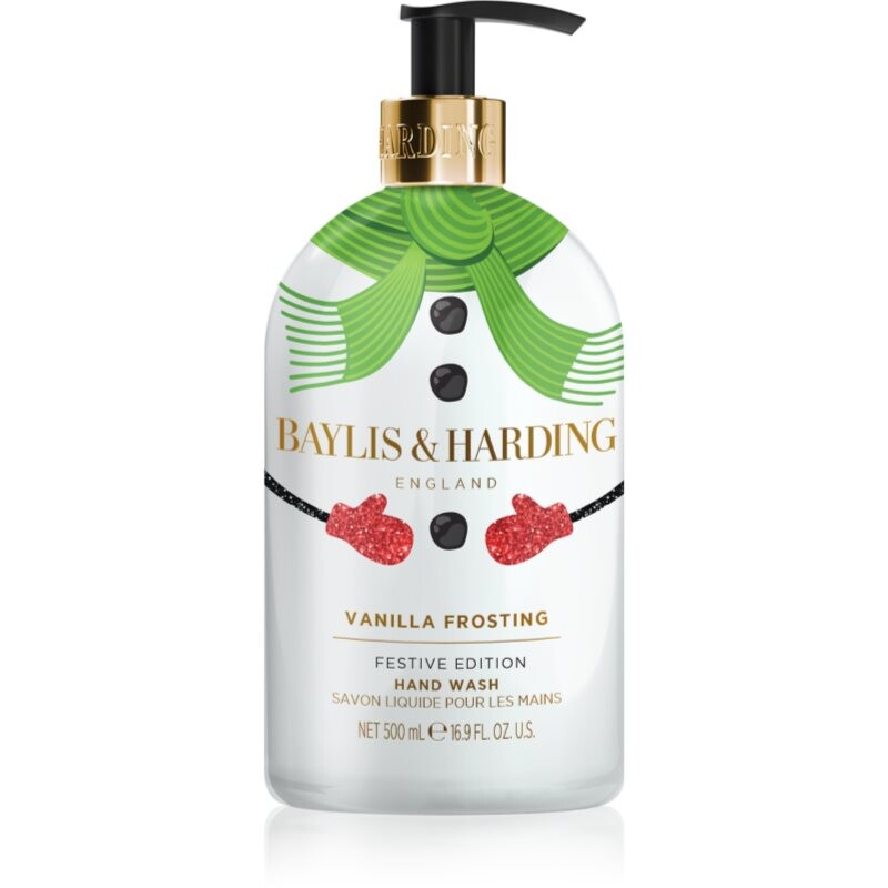 Baylis & Harding Festive Edition Snowman tekuté mydlo na ruky vône Vanilla Frosting 500 ml