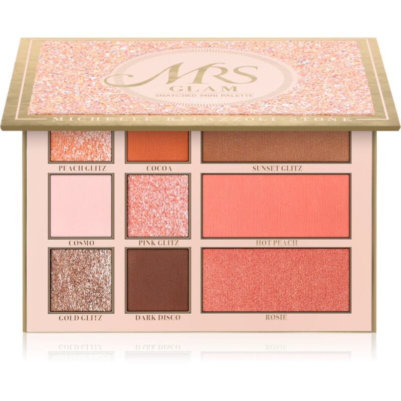 BPerfect Mrs Glam Snatched Mini Palette multifunkčná paleta na tvár 22 g