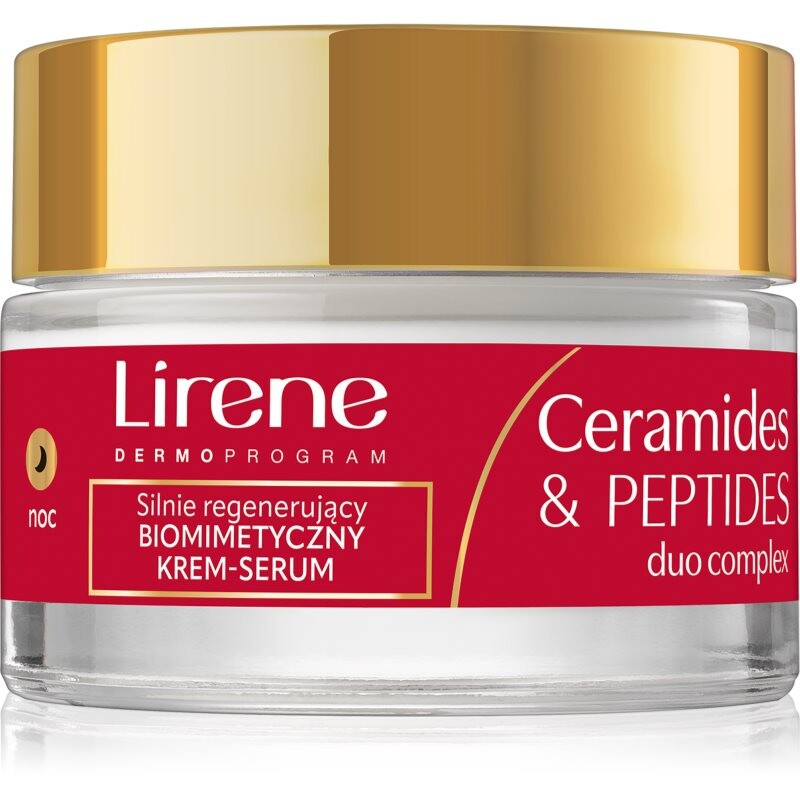 Lirene Ceramides & Peptides Duo Complex obnovujúci nočný krém s regeneračným účinkom 50 ml