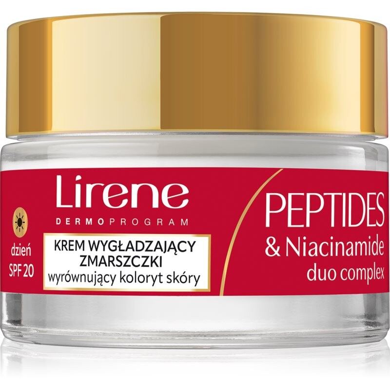 Lirene Peptides & Niacinamide Duo Complex spevňujúci denný krém proti vráskam pre zrelú pleť SPF 20 50 ml
