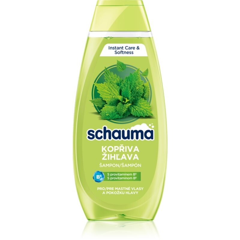 Schwarzkopf Schauma Nettle Freshness čistiaci šampón pre mastné vlasy a vlasovú pokožku 400 ml