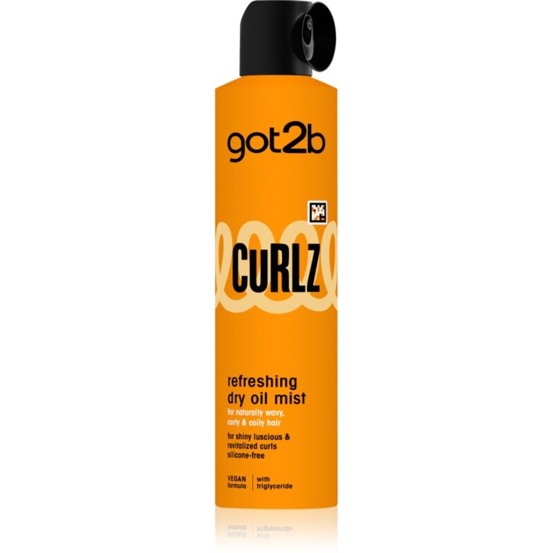 got2b Curlz Refreshing Dry Oil Mist suchá olejová hmla pre vlnité a kučeravé vlasy 200 ml