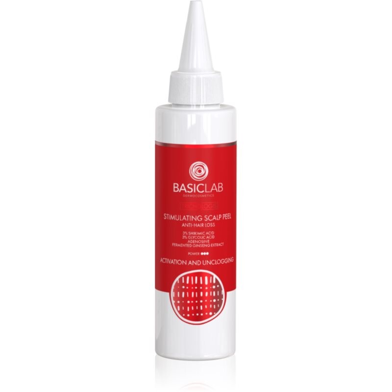 BasicLab Dermocosmetics Trichologis povzbudzujúci peeling proti vypadávaniu vlasov 150 ml