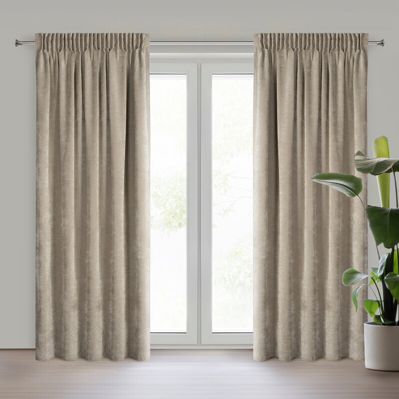 ArtFir Záves NILO P | tmavobéžová 140 x 270 cm