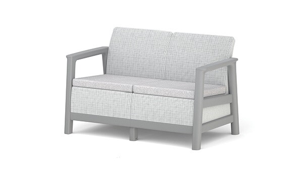 KETER Pohovka SCANDI LINDI 2 | sivá / béžová