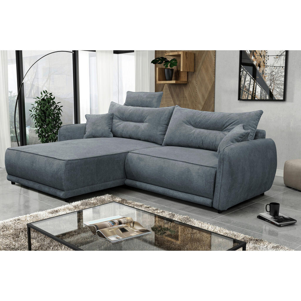 MID.YOU ROHOVÁ SEDAČKA, textil, modrá