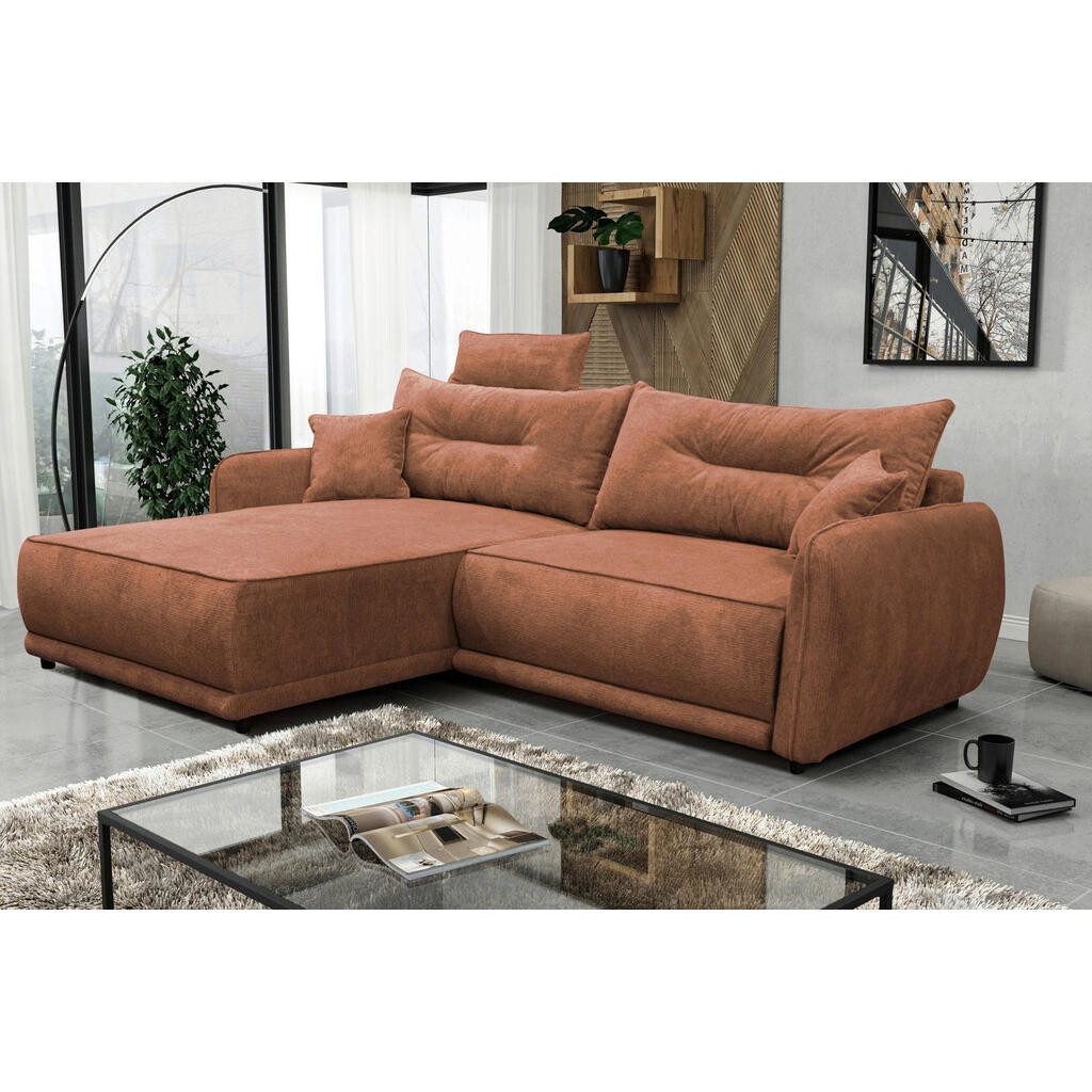 MID.YOU ROHOVÁ SEDAČKA, textil, hrdzavá