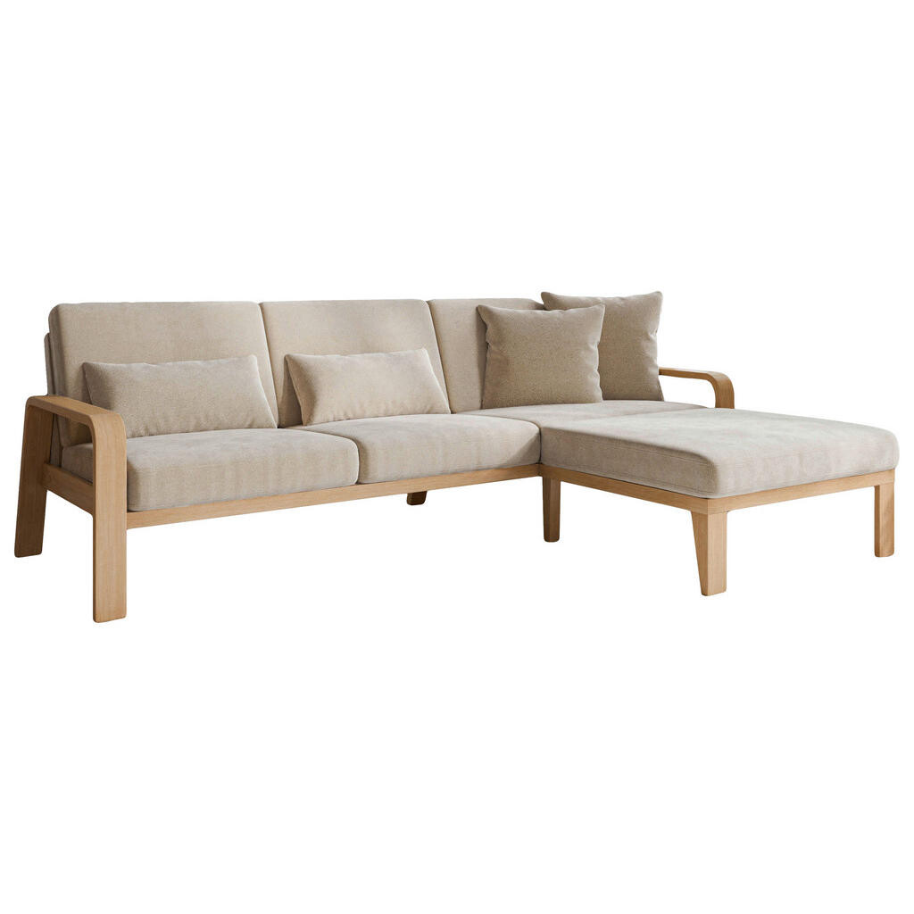 Sit & More ROHOVÁ SEDAČKA, textil, béžová