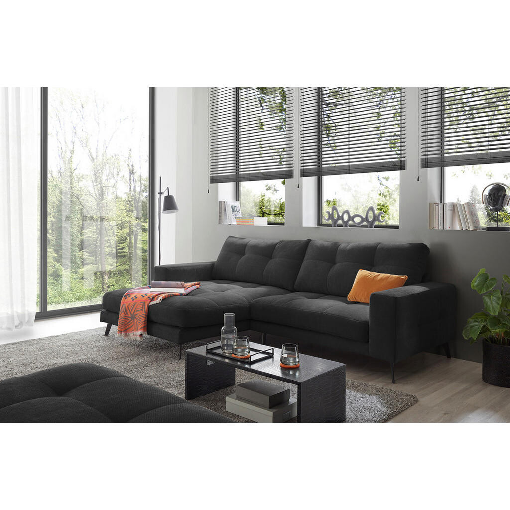 Livetastic ROHOVÁ SEDAČKA, textil, čierna