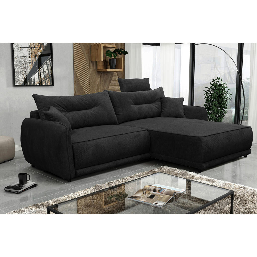 MID.YOU ROHOVÁ SEDAČKA, textil, antracitová