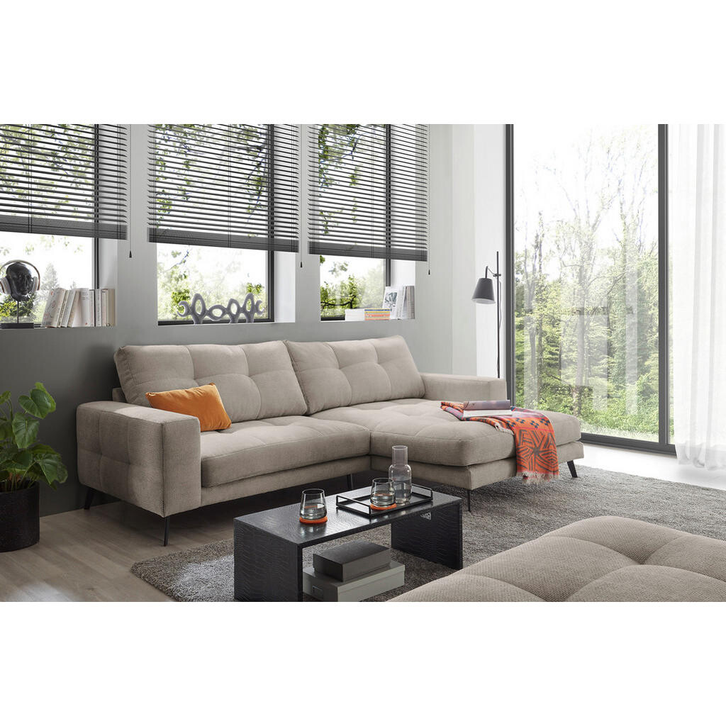 Livetastic ROHOVÁ SEDAČKA, textil, sivobéžová