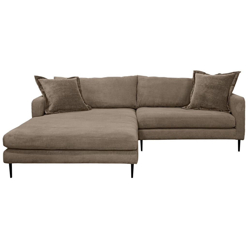 P & B ROHOVÁ SEDAČKA, textil, hnedá