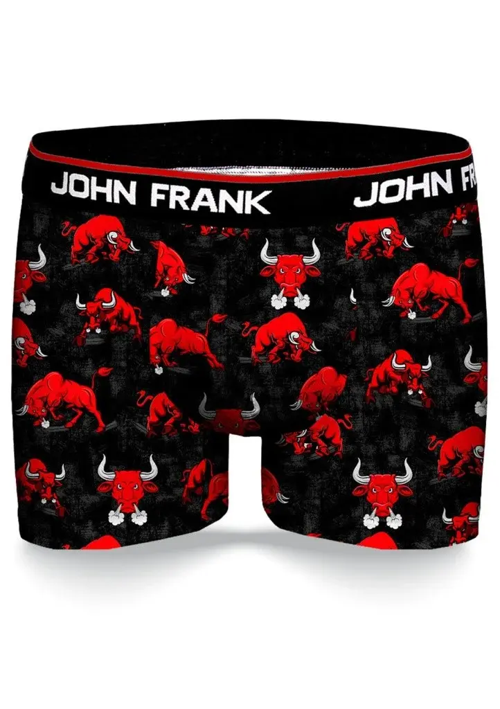 Pánske boxerky John Frank JFBD332 L černá