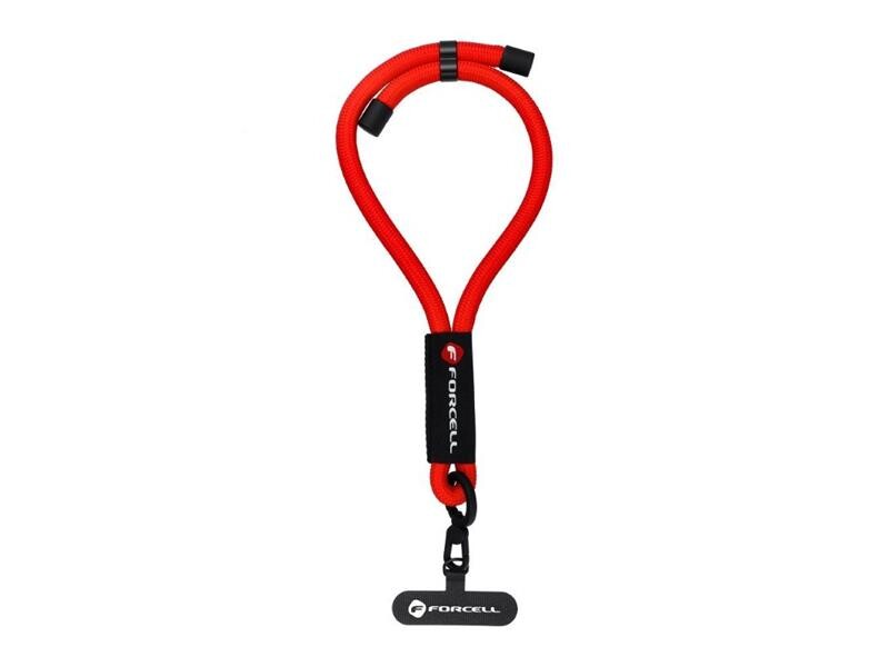 Šnúrka na zápästie FORCELL R10X40 červená - nastaviteľná