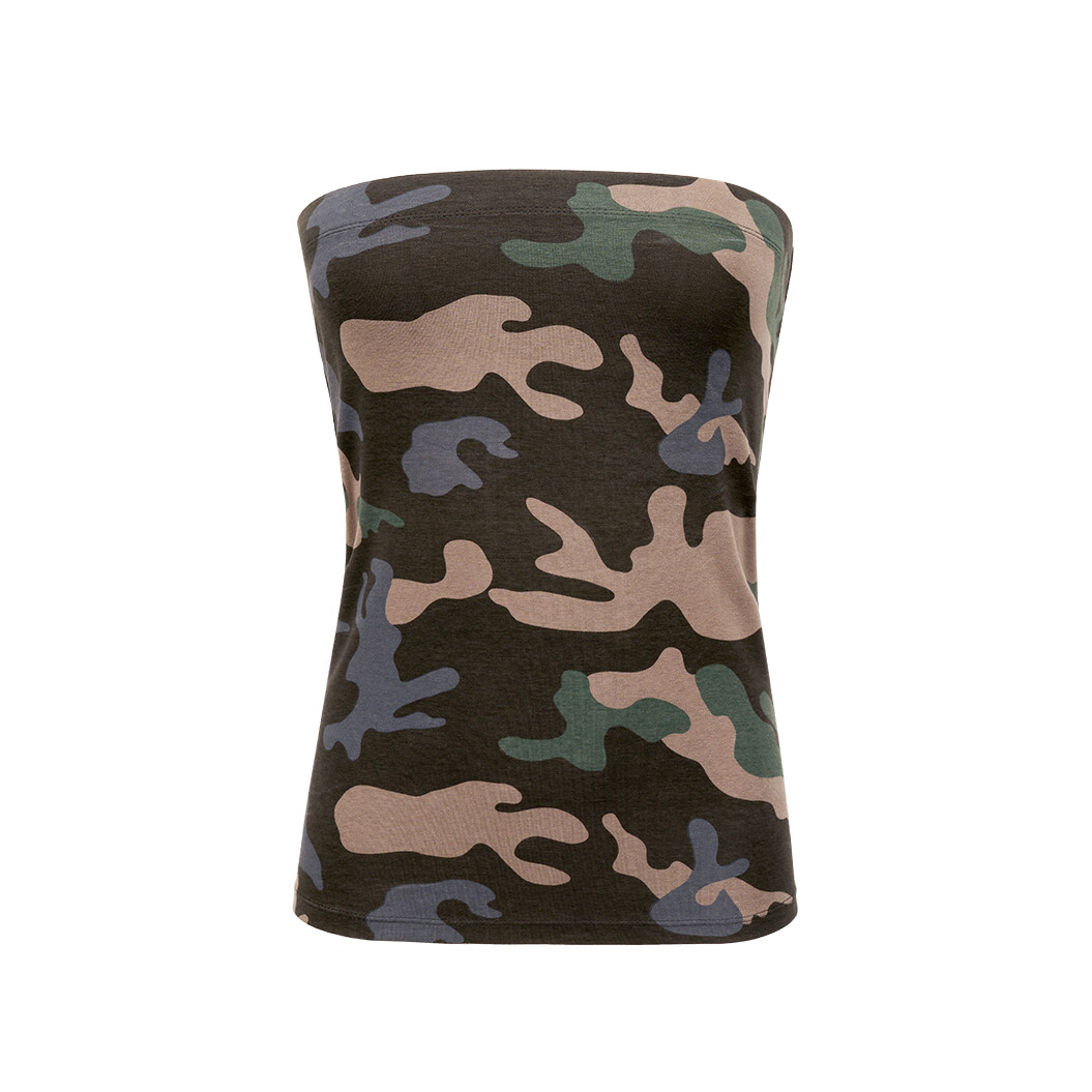 Top dámsky Brandit Bandeau Top Skirt 2v1 - darkcamo, XS