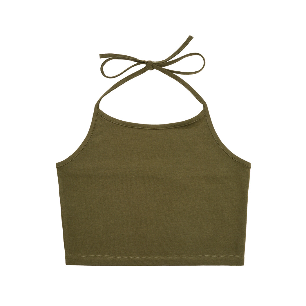 Top dámsky Brandit Neckholder Top - olivový, XS
