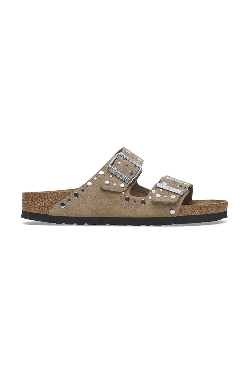 Semišové šľapky Birkenstock Arizona Rivet