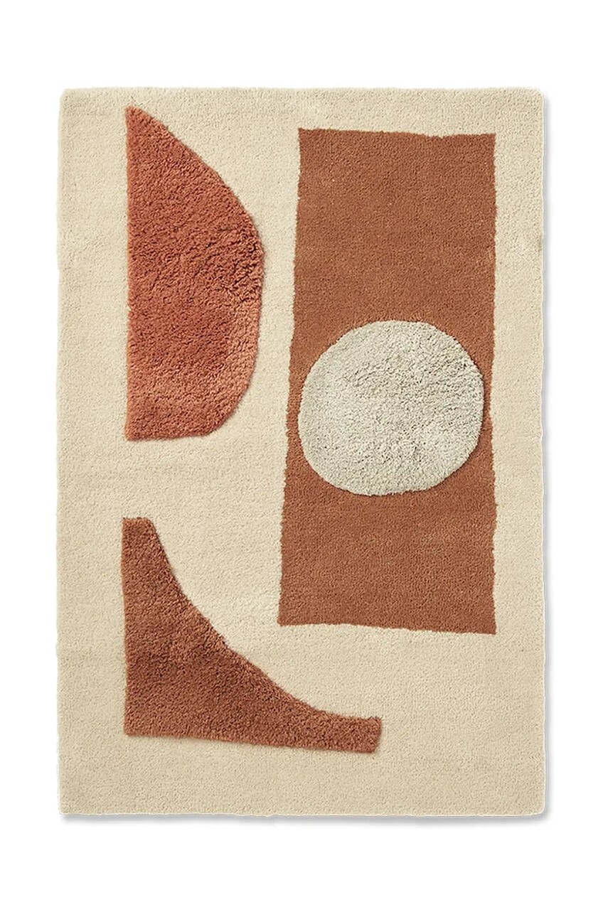 Vlnený koberec ferm LIVING Bloco 120 x 80 cm