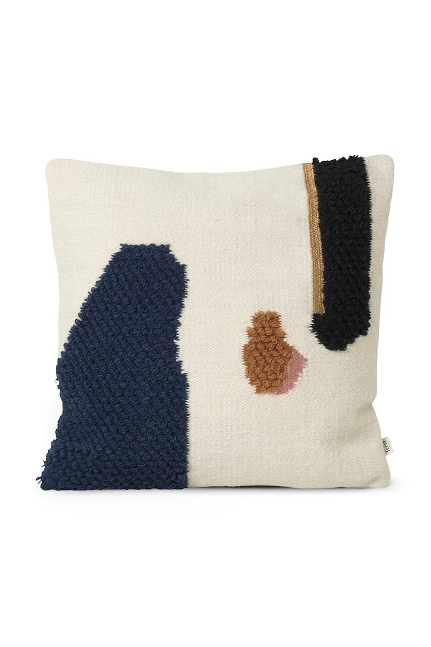 Vlnený dekoračný vankúš ferm LIVING Loop