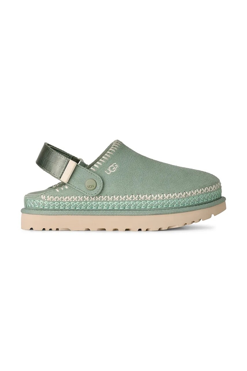 Semišové šľapky UGG W Goldenstar Meadow Accent Clog