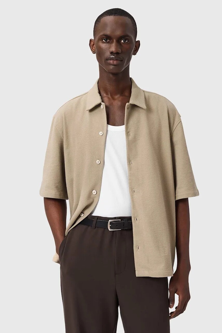 Bavlnená košeľa AllSaints STALLON