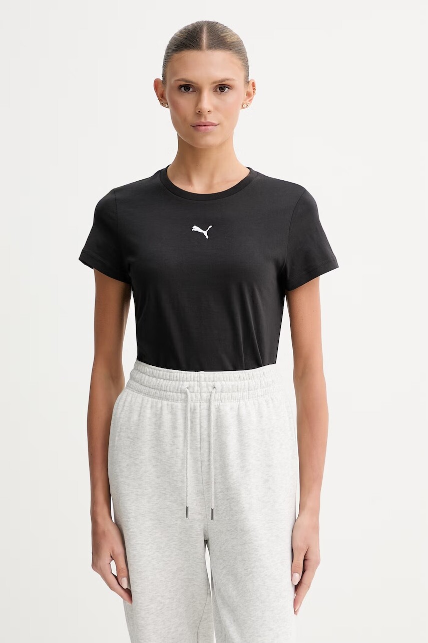 Dámske bavlnené tričko Puma Essential Logo