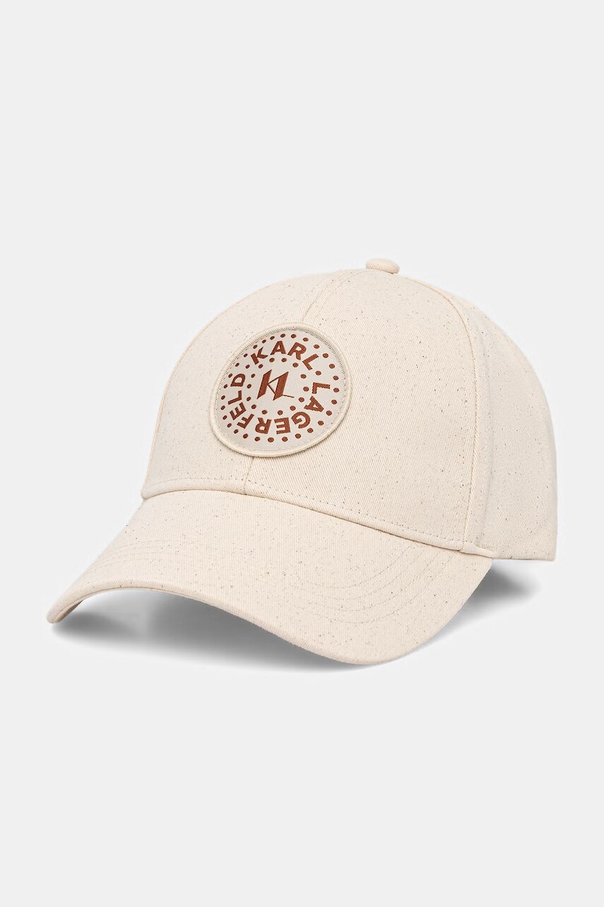 Dámska bavlnená bejzbalová čiapka Karl Lagerfeld K/CIRCLE