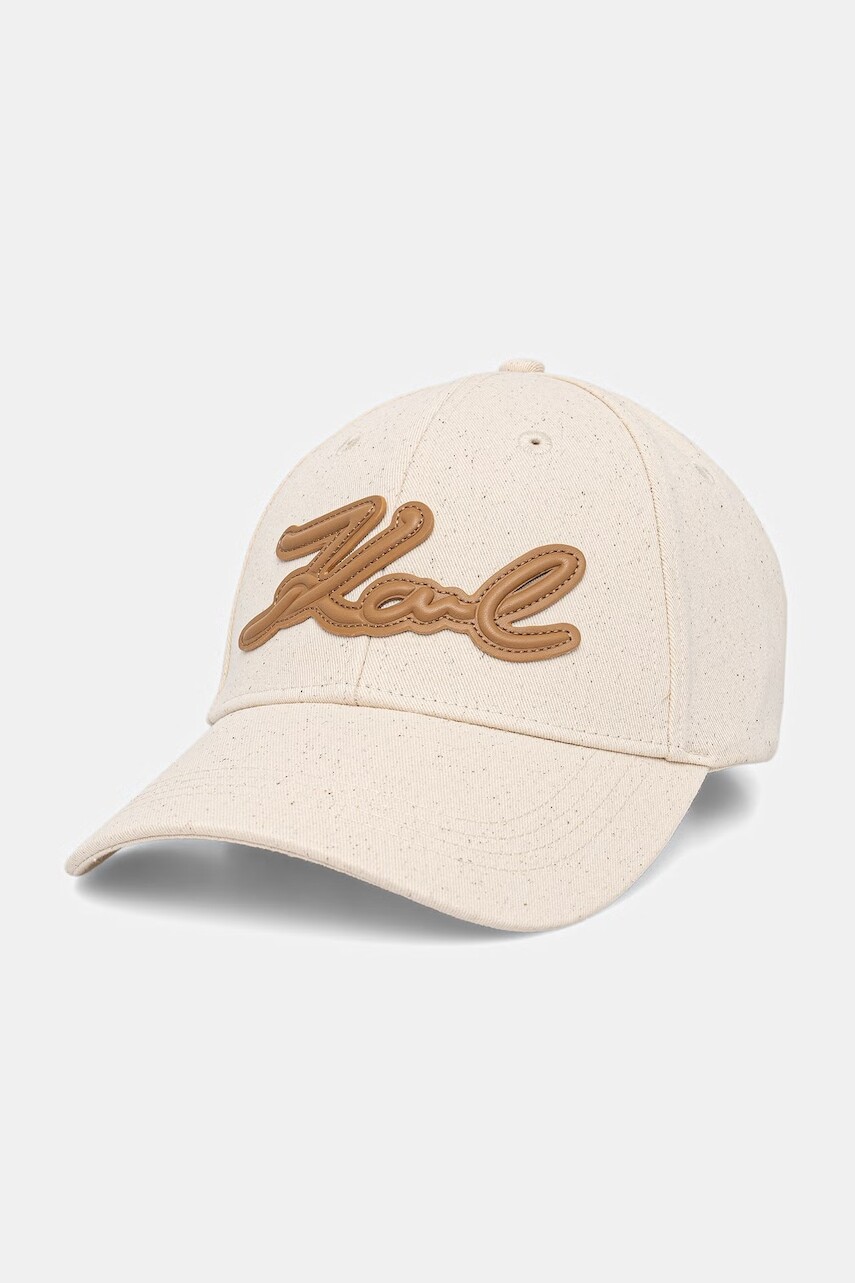 Dámska bavlnená bejzbalová čiapka Karl Lagerfeld K/SIGNATURE