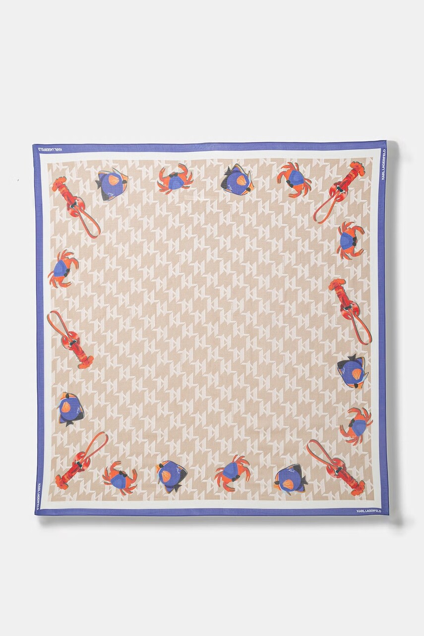 Dámska šatka s prímesou hodvábu Karl Lagerfeld  IKON