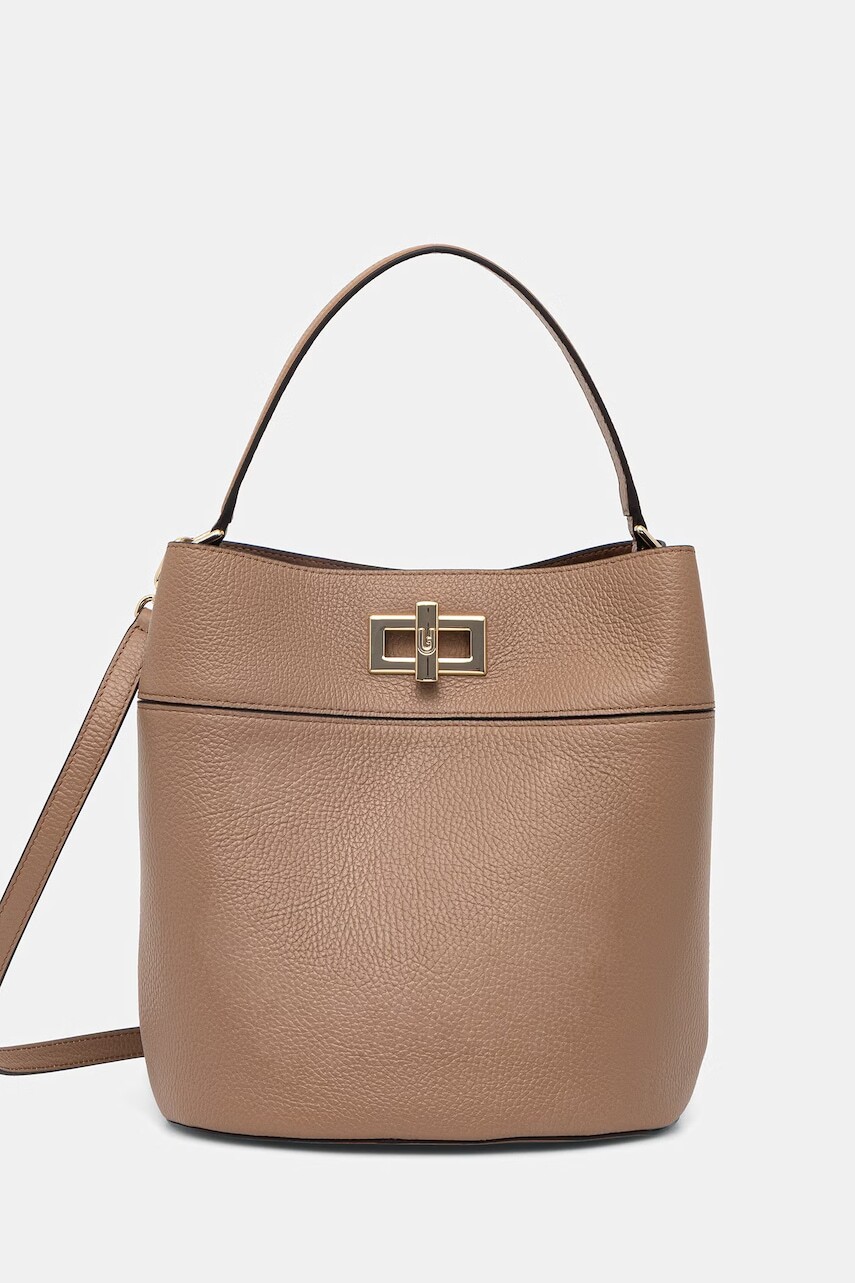Dámska kožená crossbody kabelka Furla Amelia M Bucket Bag