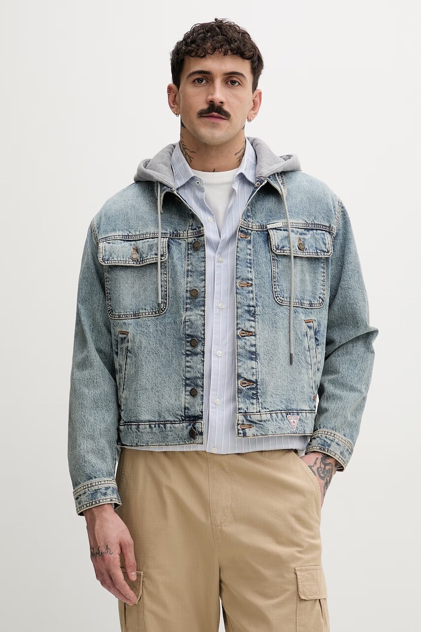 Guess Jeans bunda pánska rifľová