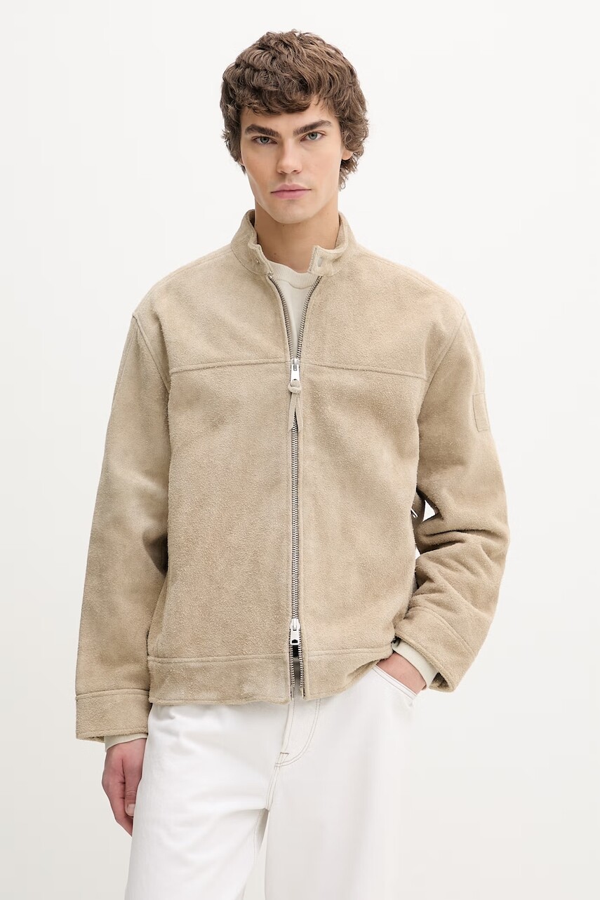 AllSaints krátka pánska semišová bunda FELIX