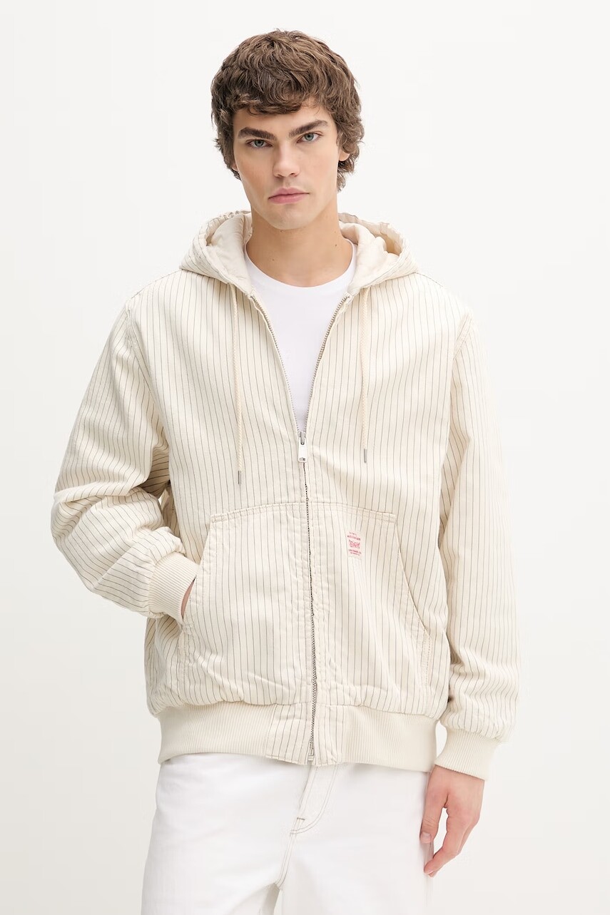 Levi's krátka pánska bavlnená bunda POTRERO DENIM x WORKWEAR