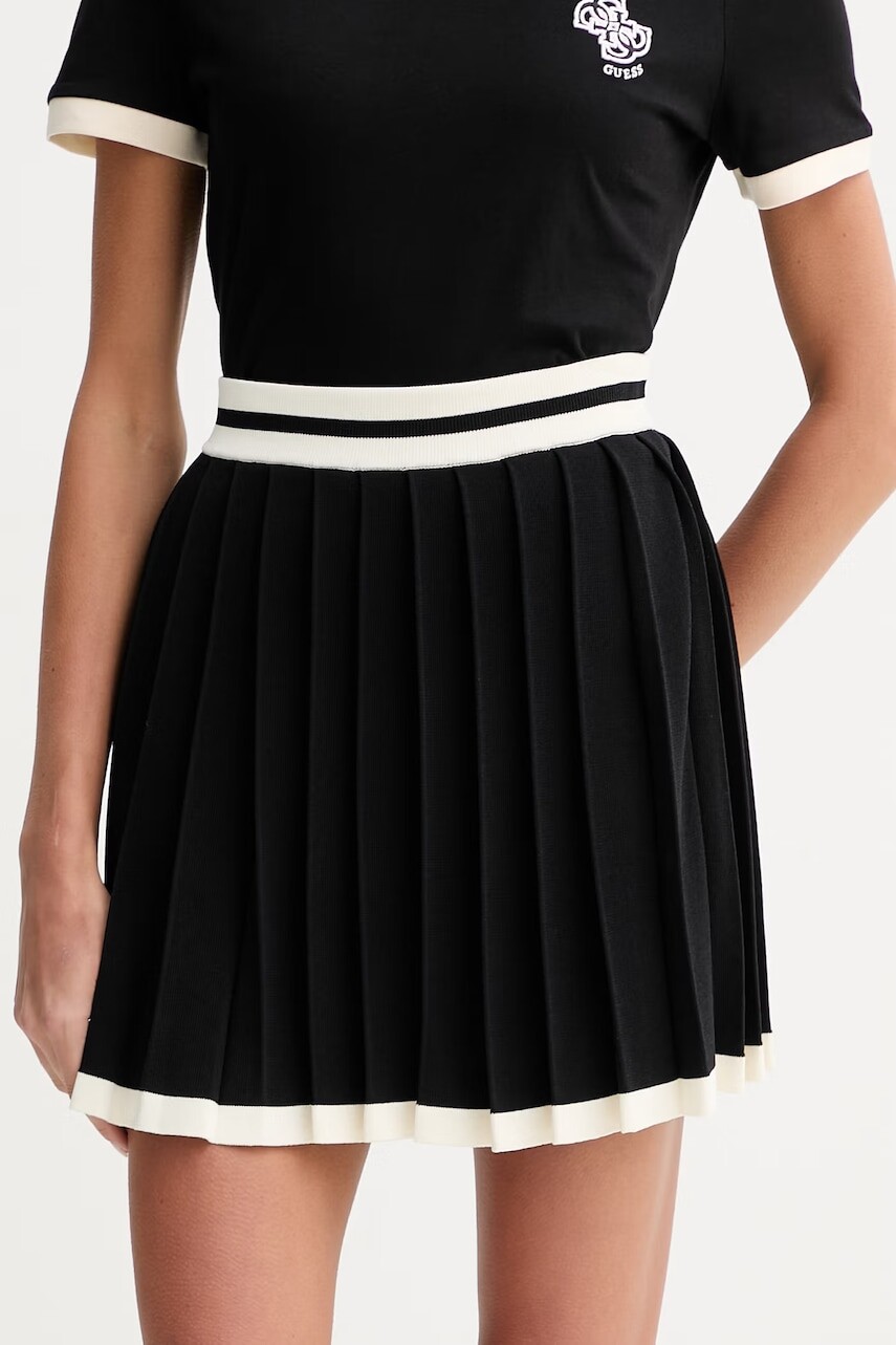 Skladaná sukňa Guess GABRY