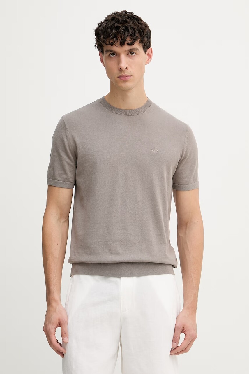 Pánske bavlnené tričko Armani Exchange