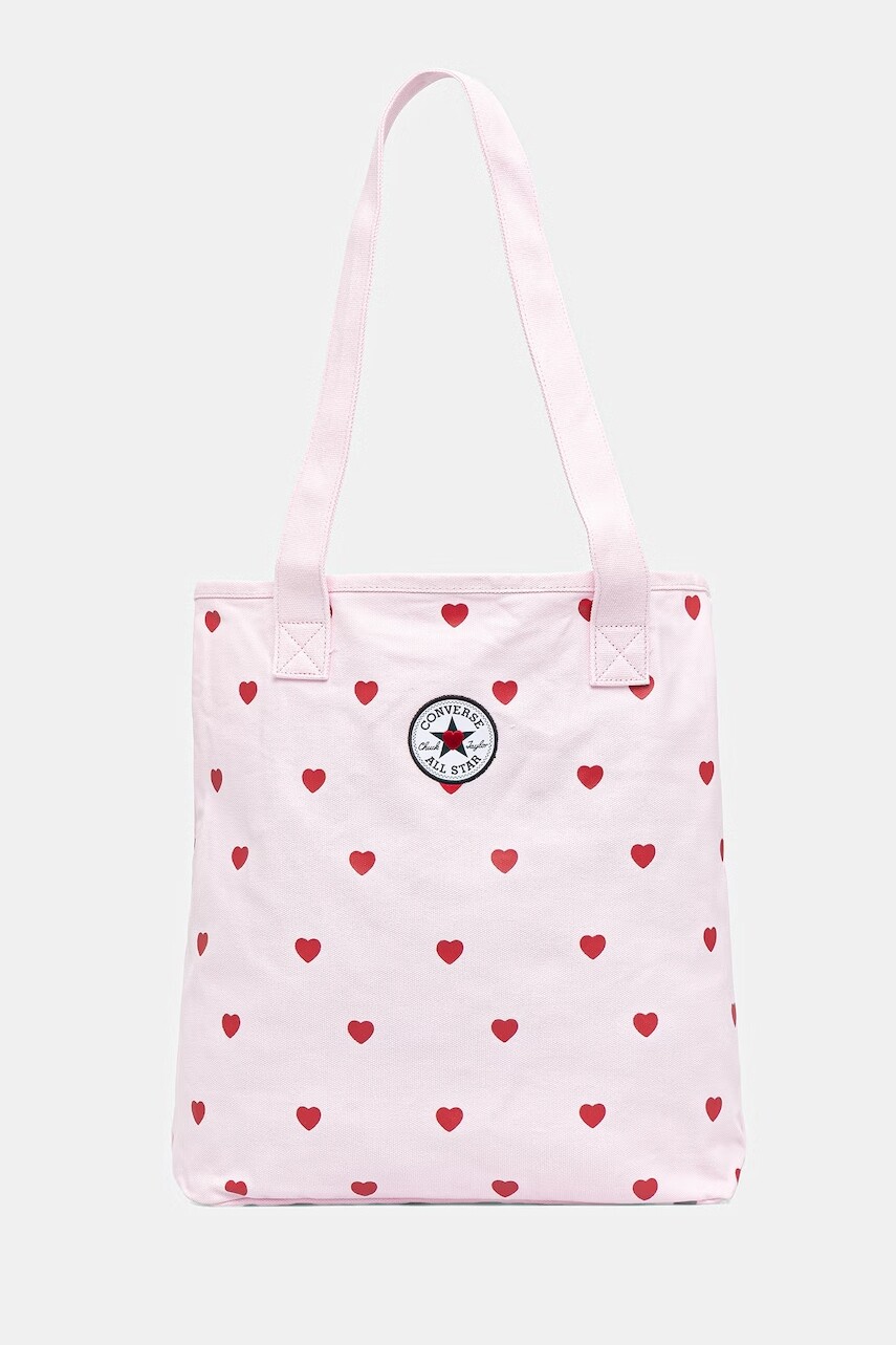 Converse kabelka typu tote dámska bavlnená x CHUCKS IN LOVE