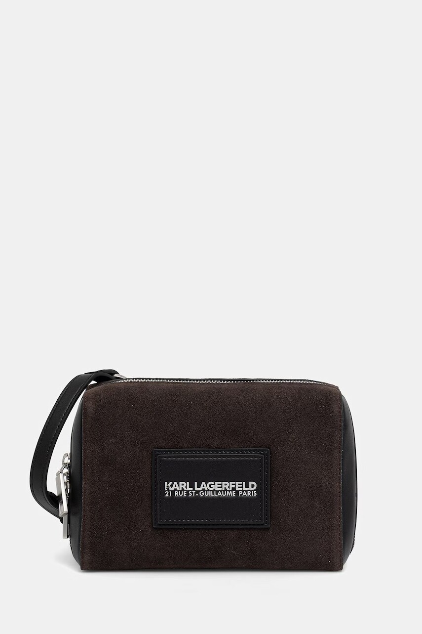 Karl Lagerfeld vrecko pánske z imitácie semišu