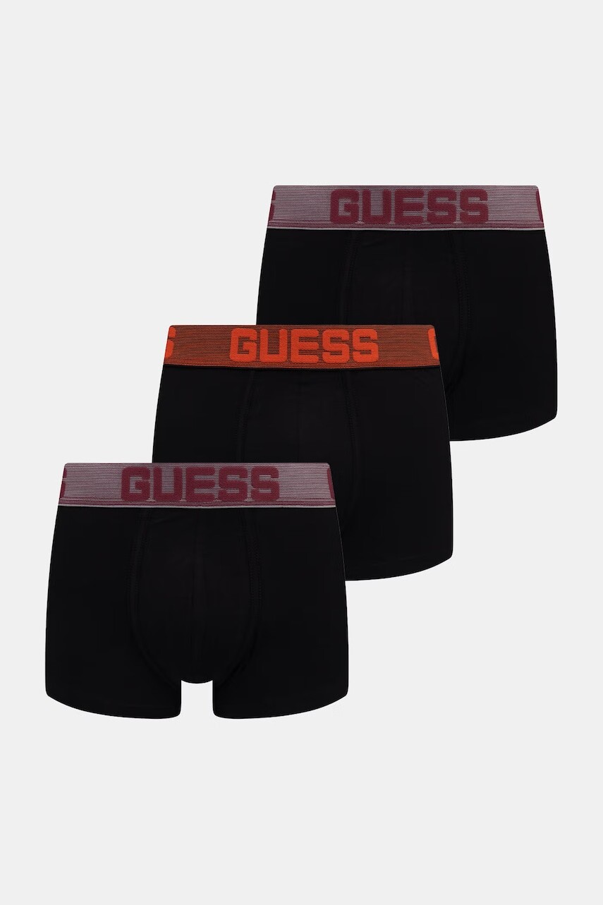 Guess Boxerky pánske bavlnené s elastanom JOE 3-pak