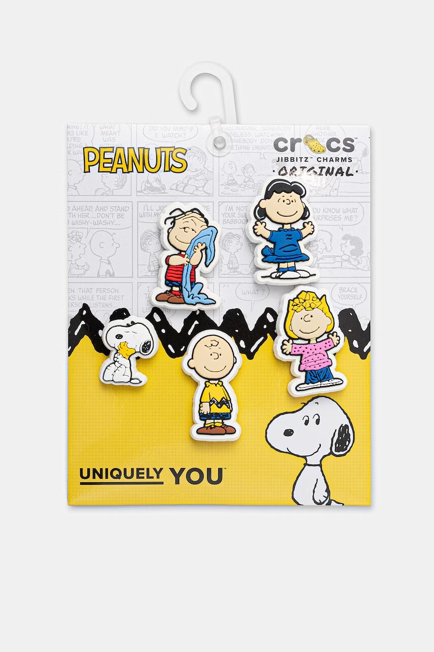 Detské ozdobné odznaky na obuv Crocs Peanuts III 5Pck