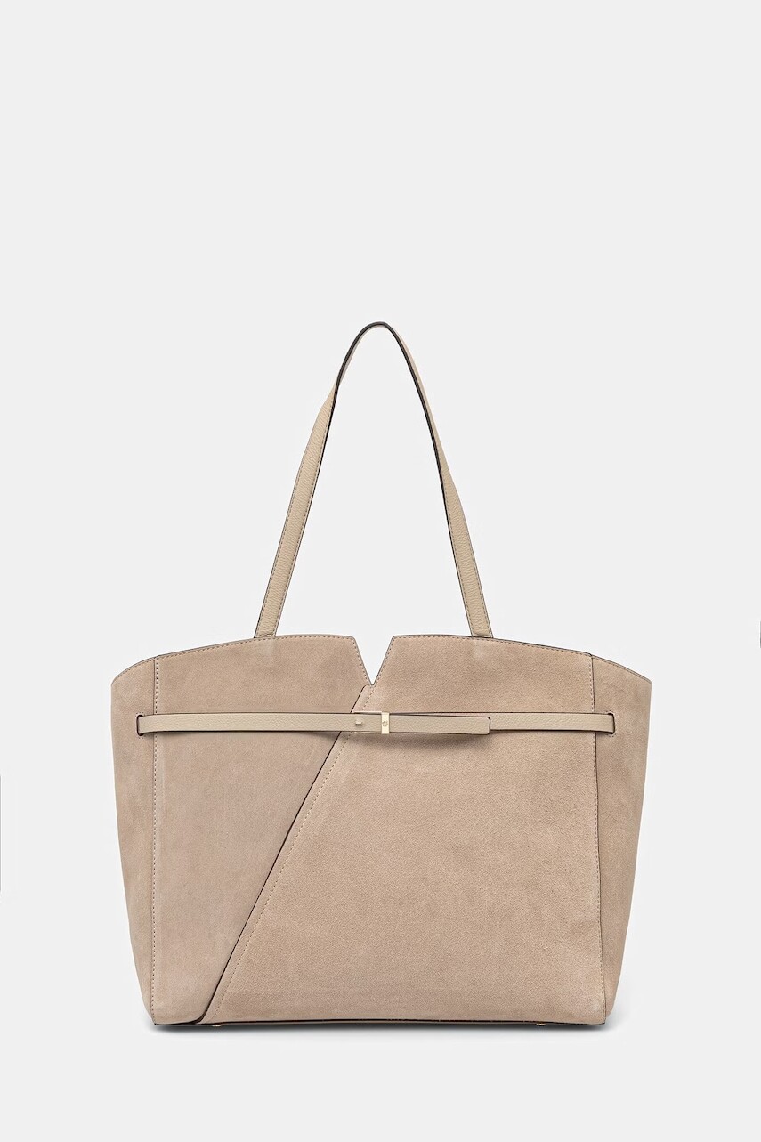 BOSS kabelka typu shopper dámska semišová