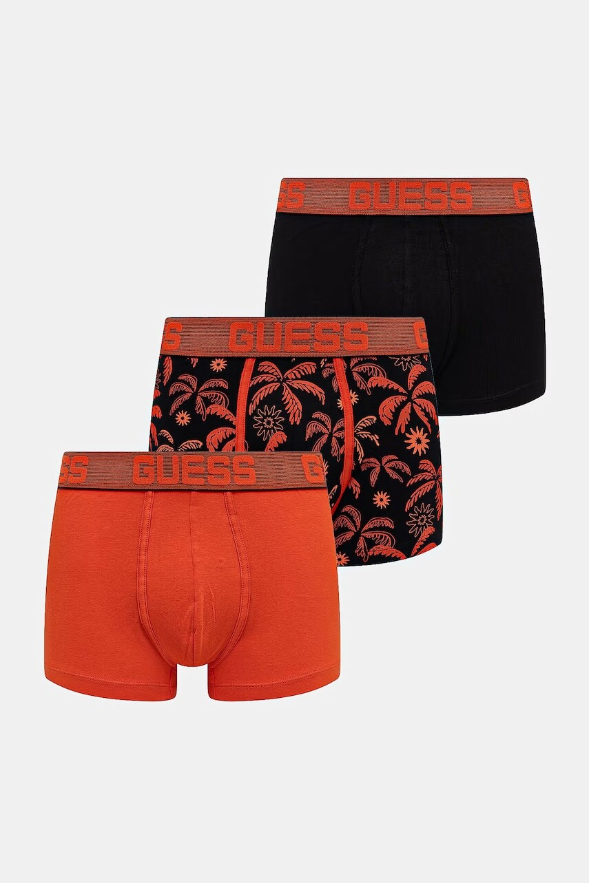 Guess boxerky pánske bavlnené s elastanom JOE 3-pack