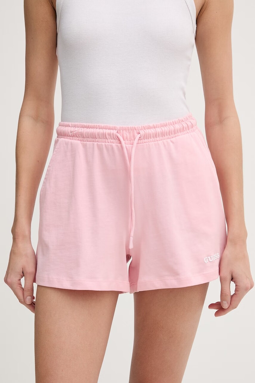 Guess teplákové šortky dámske bavlnené GIADA