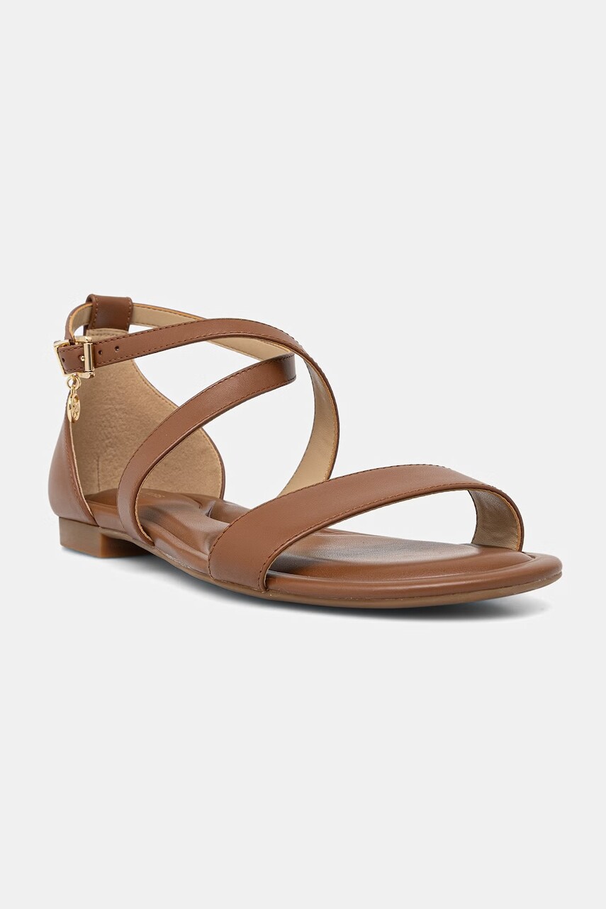 MICHAEL Michael Kors sandále na plochom podpätku dámske kožené Alexa Flex Flat Sandal