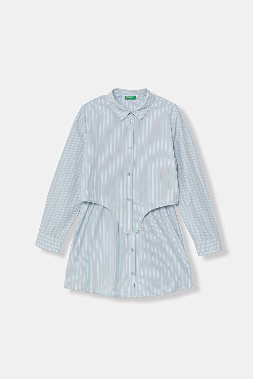 United Colors of Benetton Šaty s rozšíreným strihom bavlnené