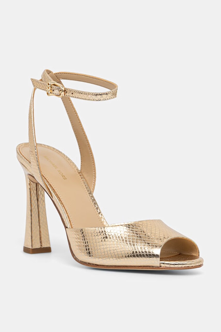 MICHAEL Michael Kors sandále na vysokom podpätku kožené Rosie High Sandal