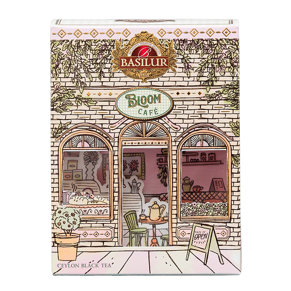 BASILUR Bloom café zesty twist zmes čierneho čaju 75 g
