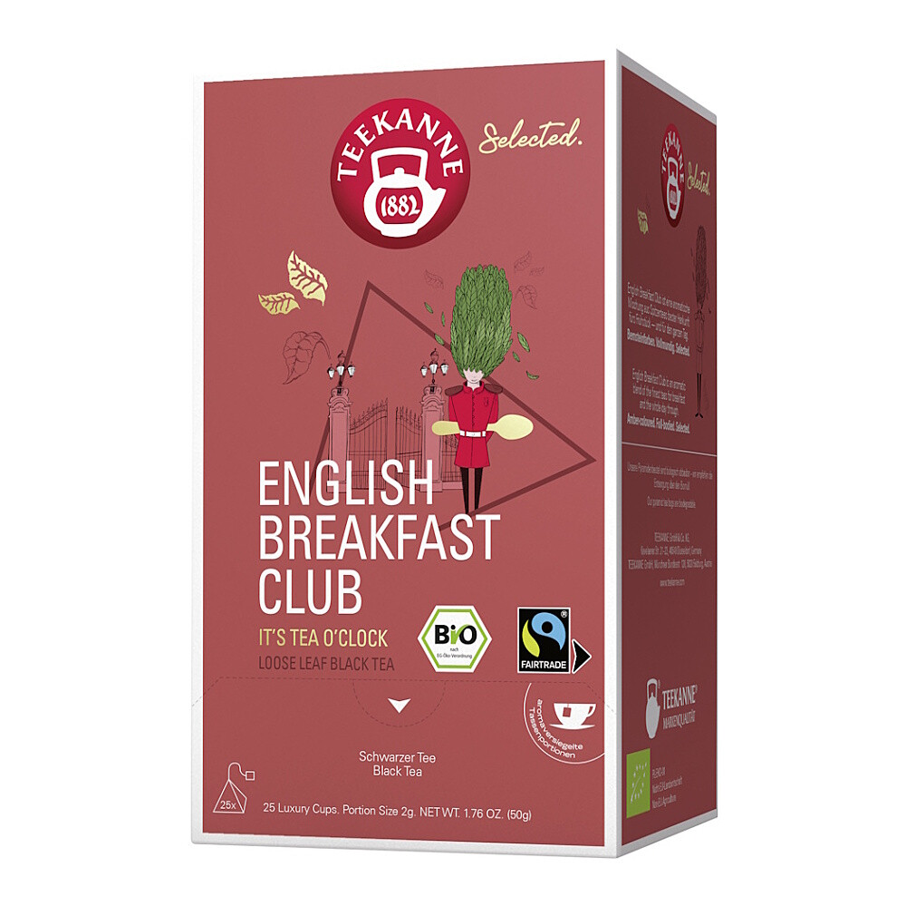 TEEKANNE Luxury cup English breakfast čierny čaj BIO 2 x 25 sáčkov