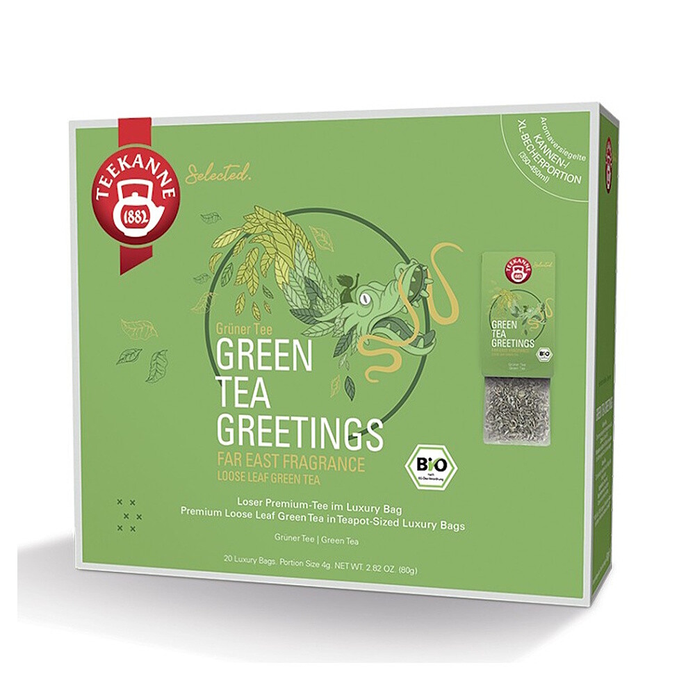 TEEKANNE Luxury bag green tea greetings BIO 4 x 20 sáčkov
