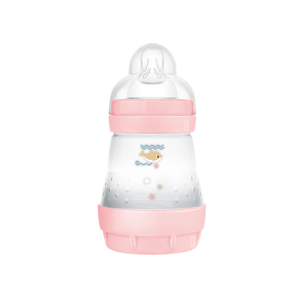 MAM Fľaša anti-colic ružová 0m+ 160 ml